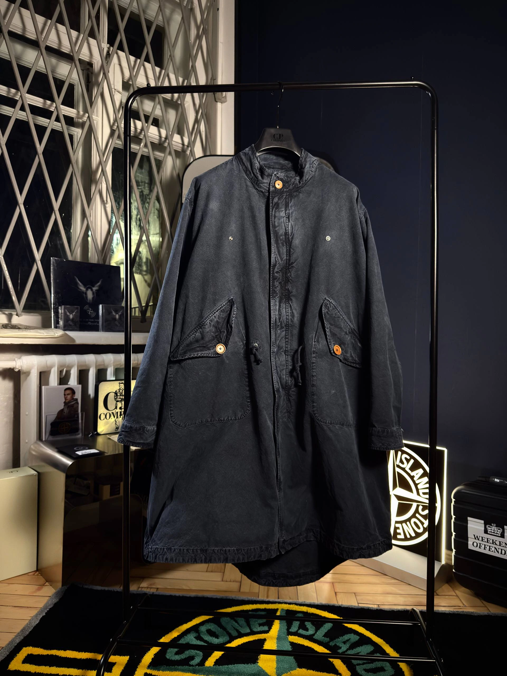 OUR LEGACY X C.P. COMPANY MAIS B PARKA and DETACHABLE GOGGLE HOOD, фото 3