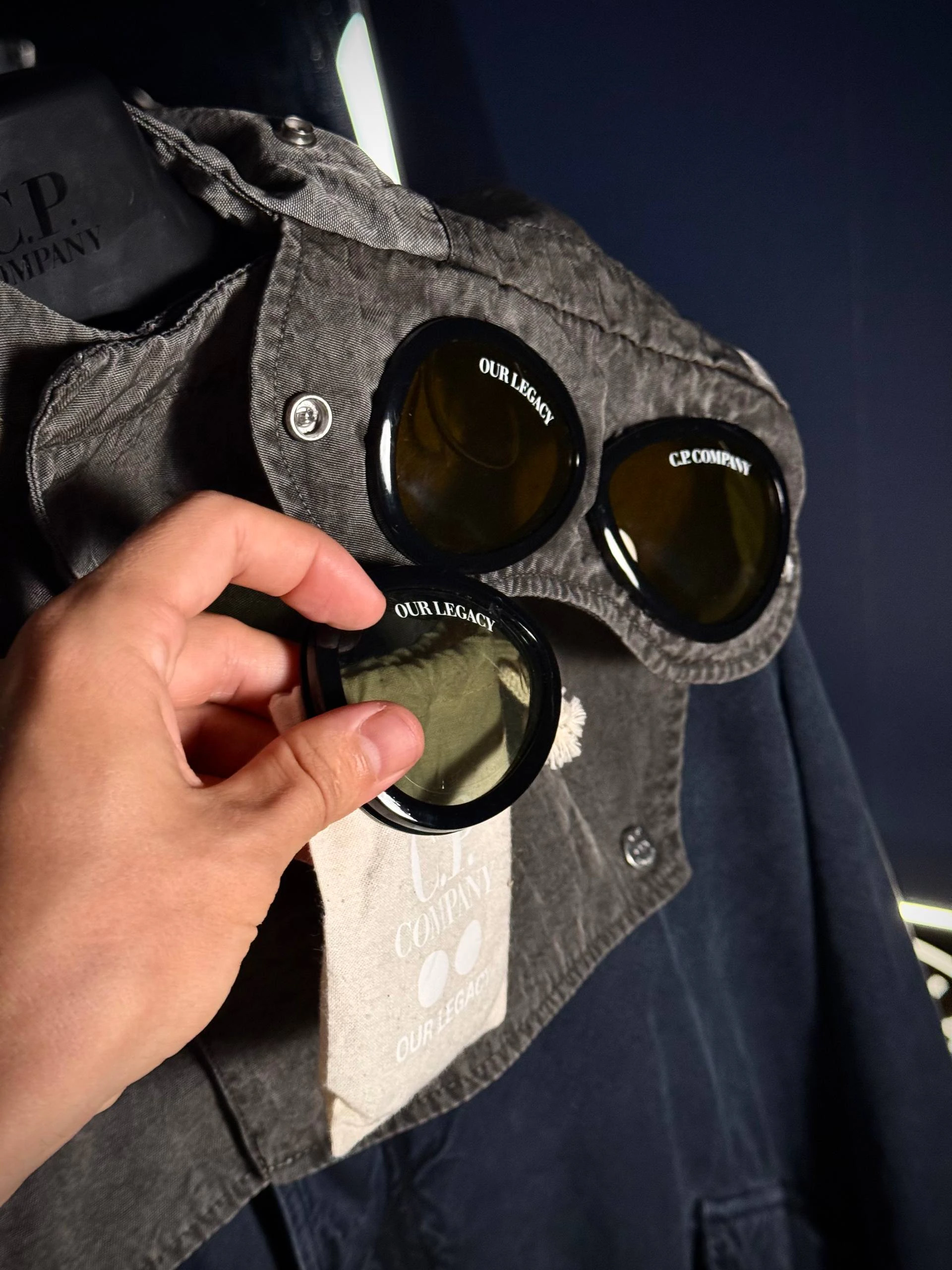 OUR LEGACY X C.P. COMPANY MAIS B PARKA and DETACHABLE GOGGLE HOOD, фото 5