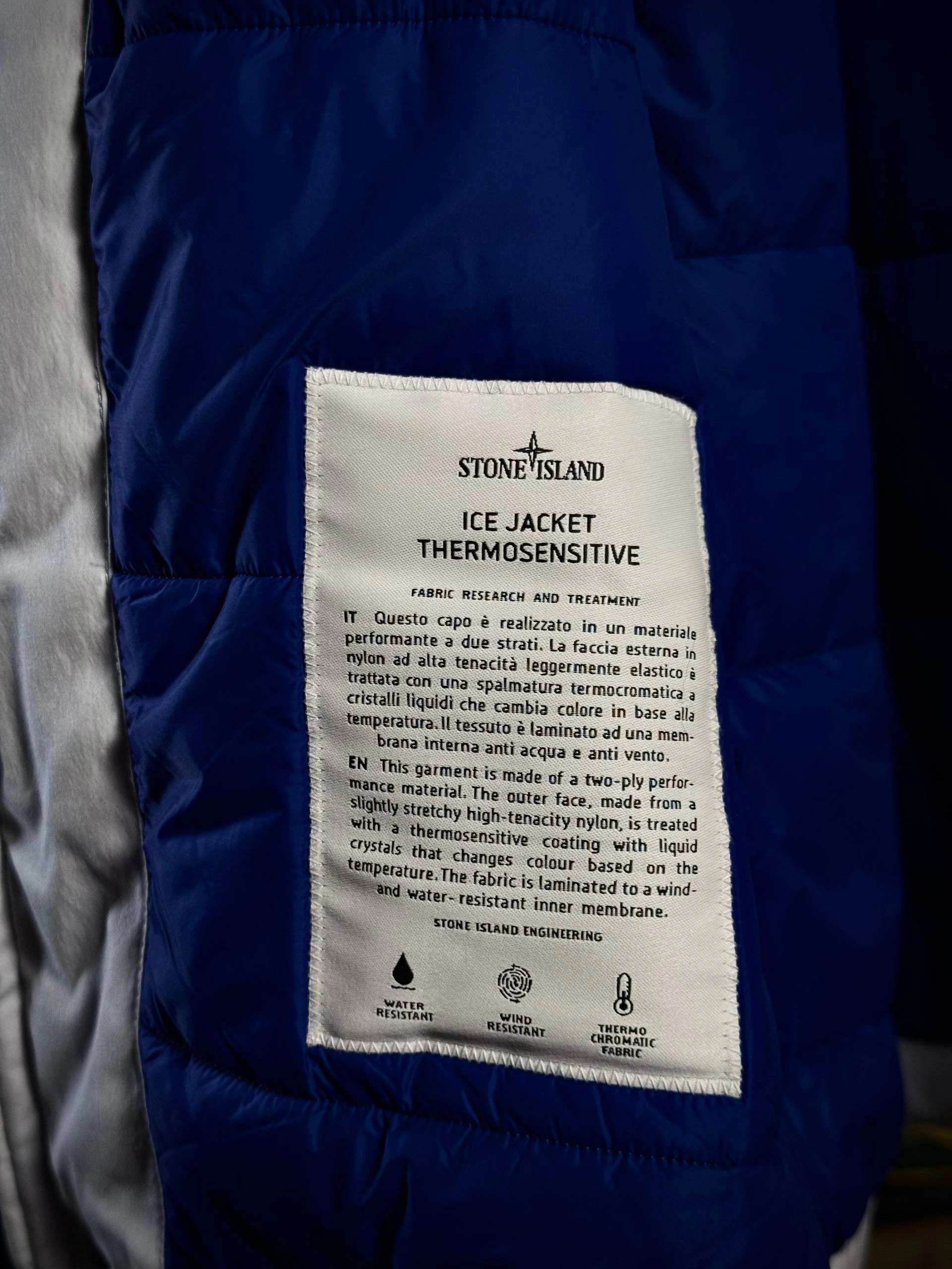 Stone Island Short Parka Ice Jacket Sky Blue, фото 6