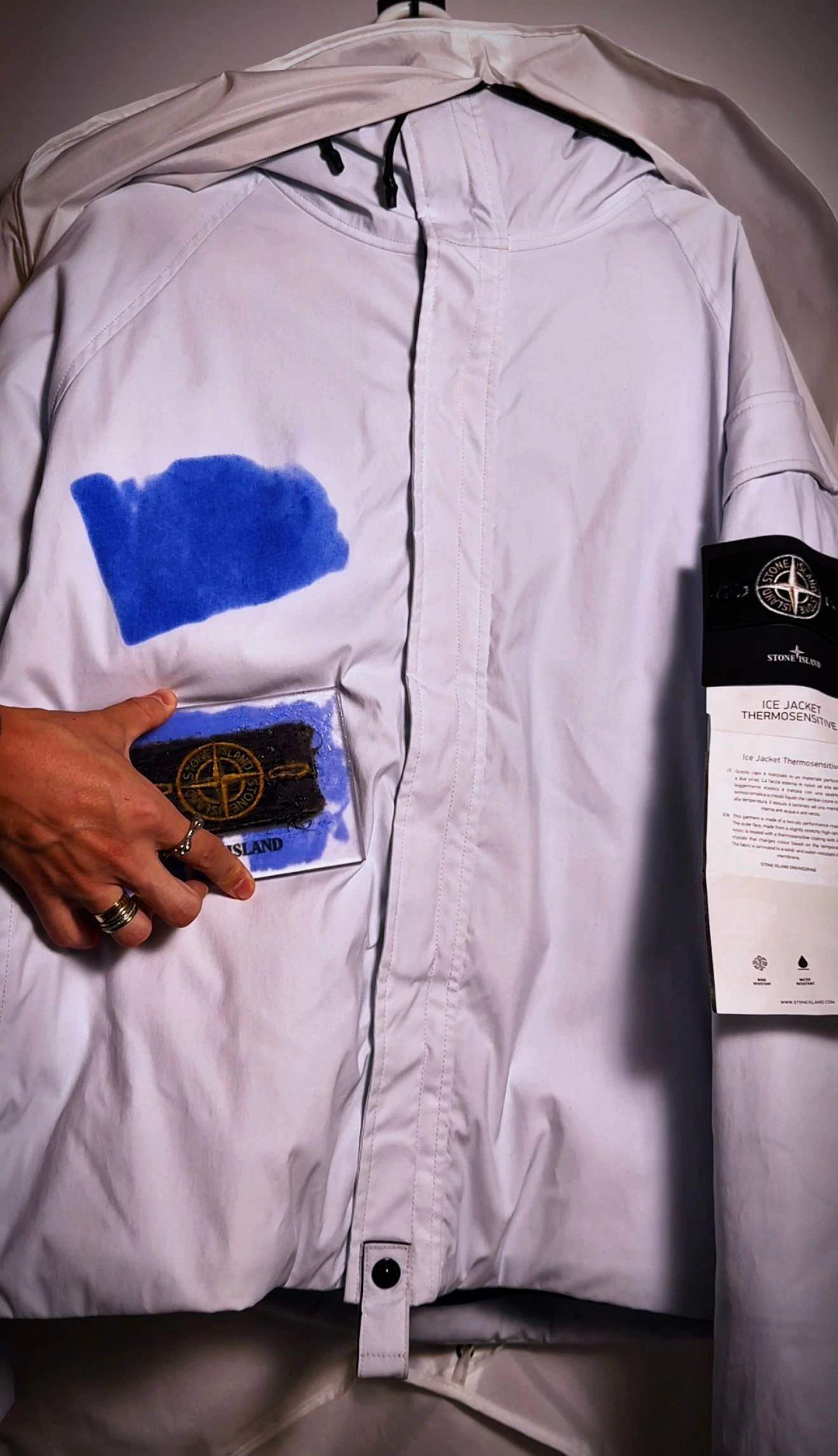 Stone Island Short Parka Ice Jacket Sky Blue, фото 7