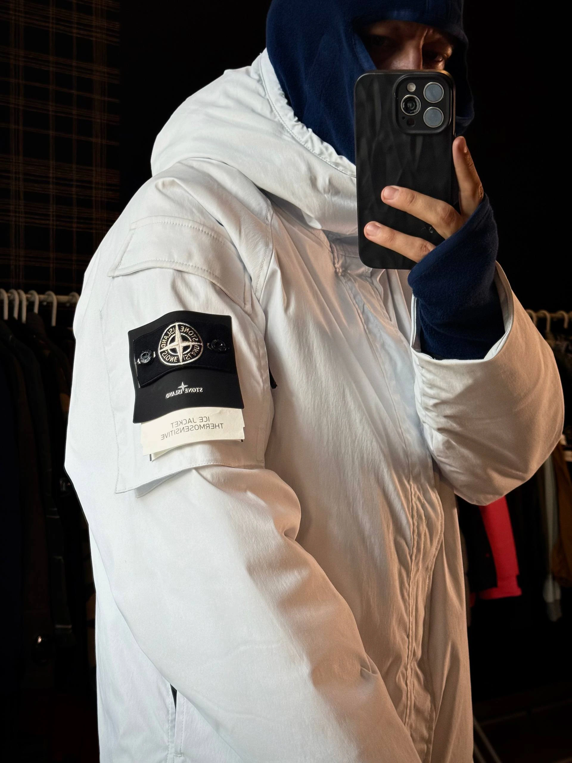 Stone Island Short Parka Ice Jacket Sky Blue, фото 8