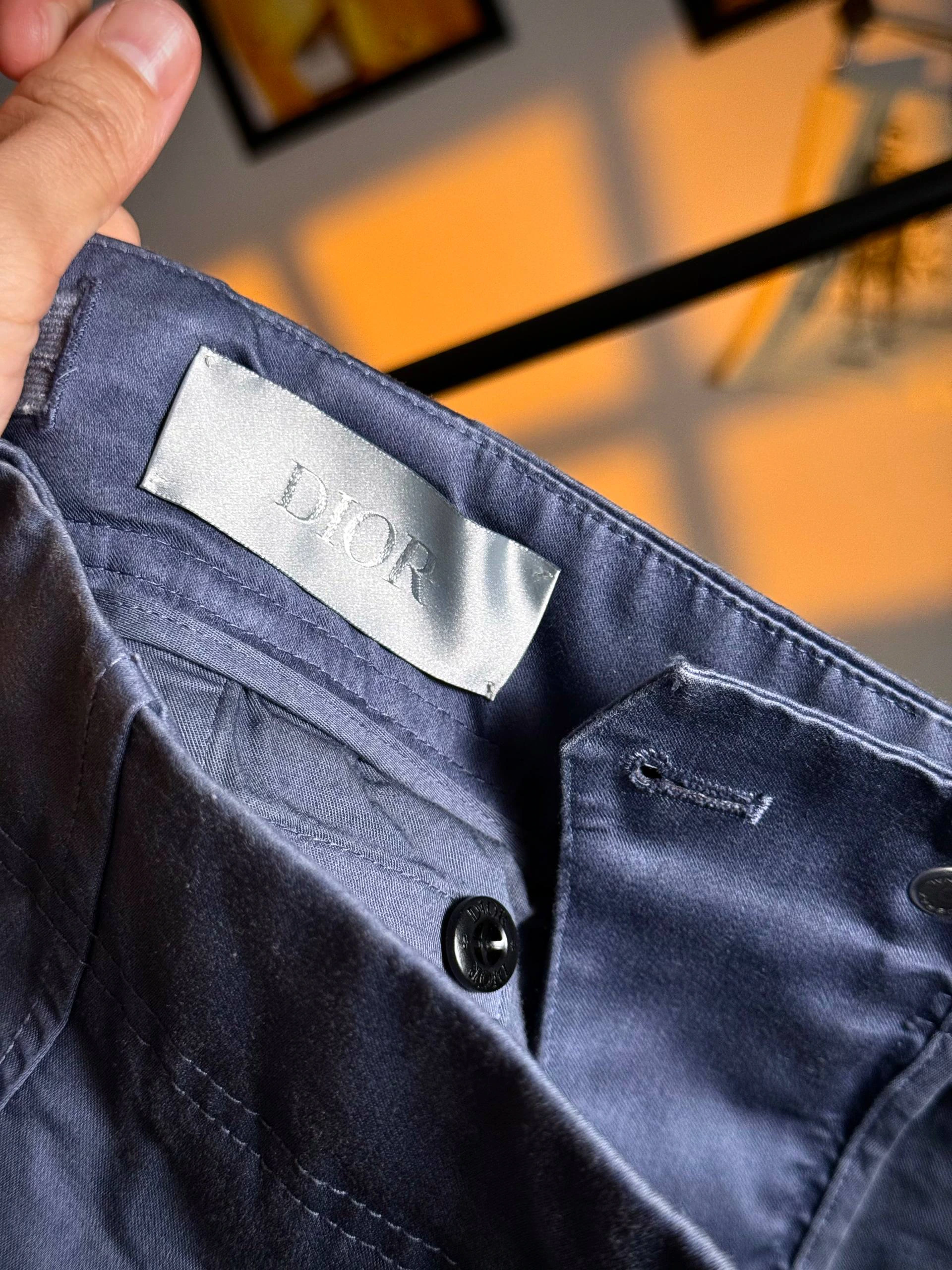 Dior x Stone Island Cotton-Blend Satin Loose-Fit Pants, фото 3