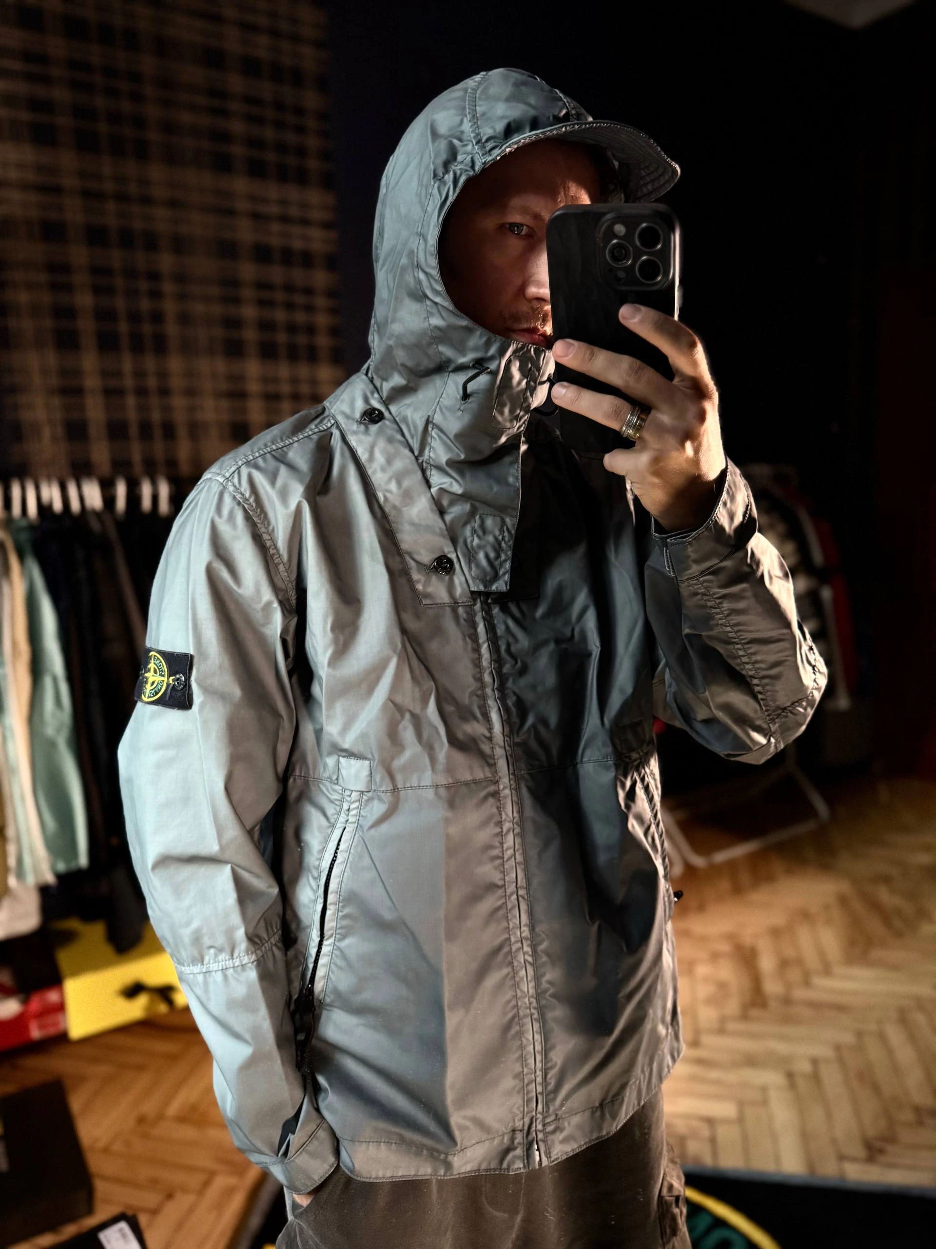 Stone Island Mussola Gommata Mélange Jacket, фото 8