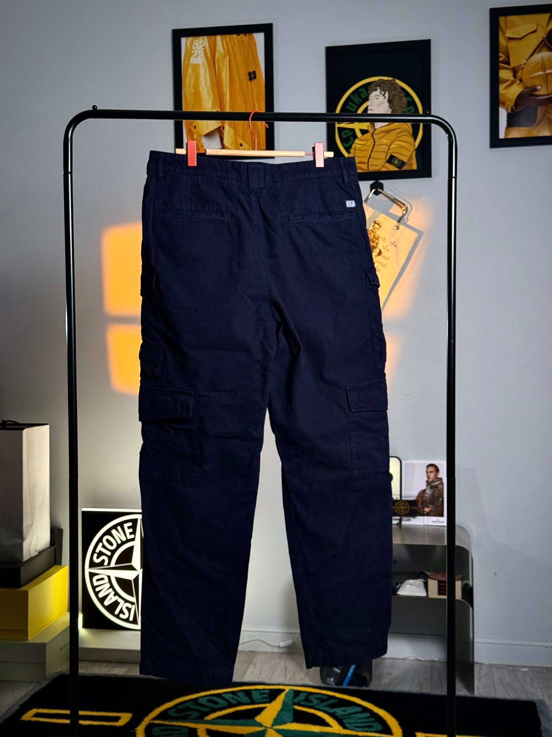 C.P. Company Satin Stretch Cargo Pants Army, фото 2