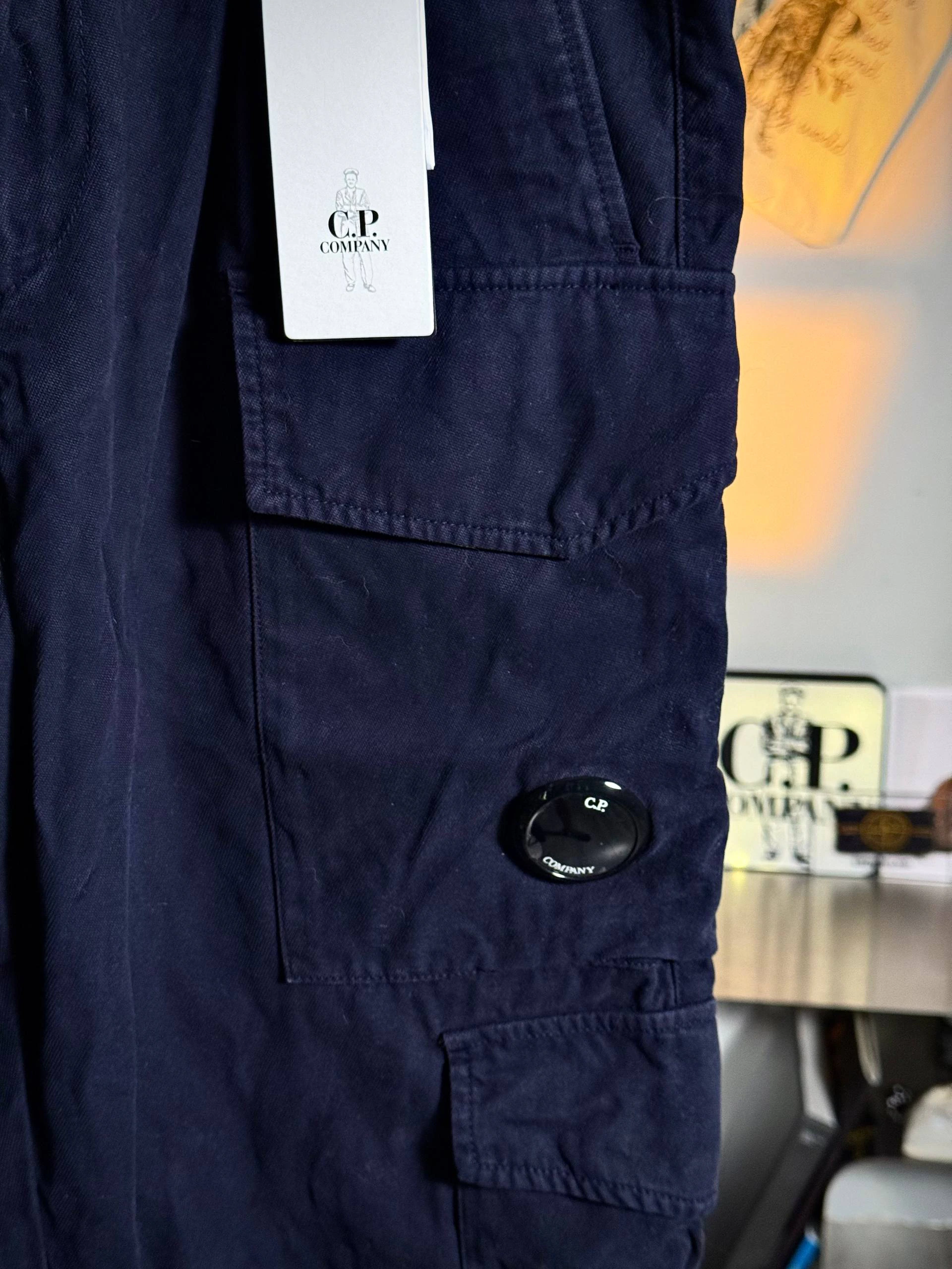 C.P. Company Satin Stretch Cargo Pants Army, фото 3