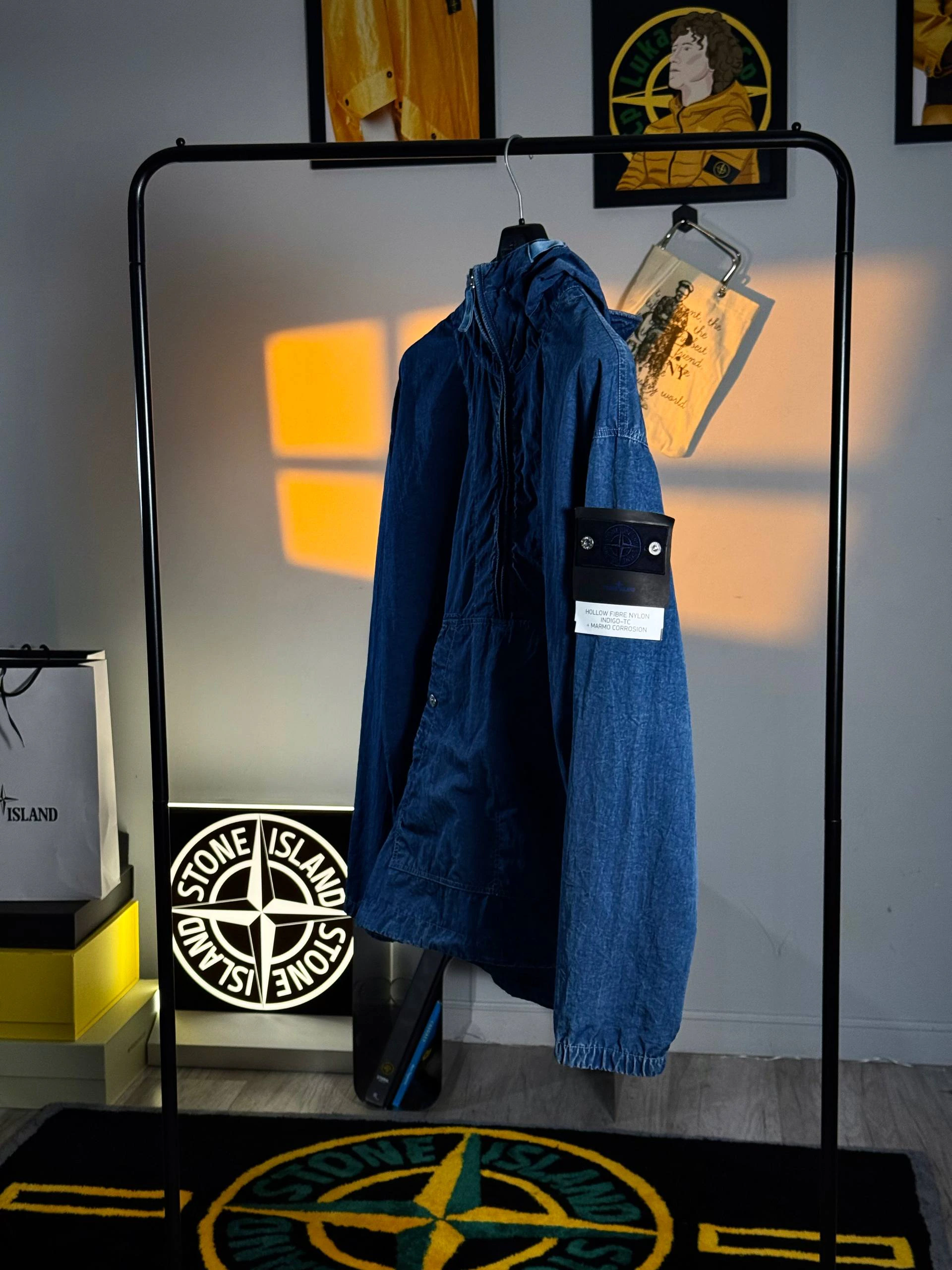 Stone Island Hollow Fibre Nylon Indigo-TC + Marmo Corrosion, фото 3