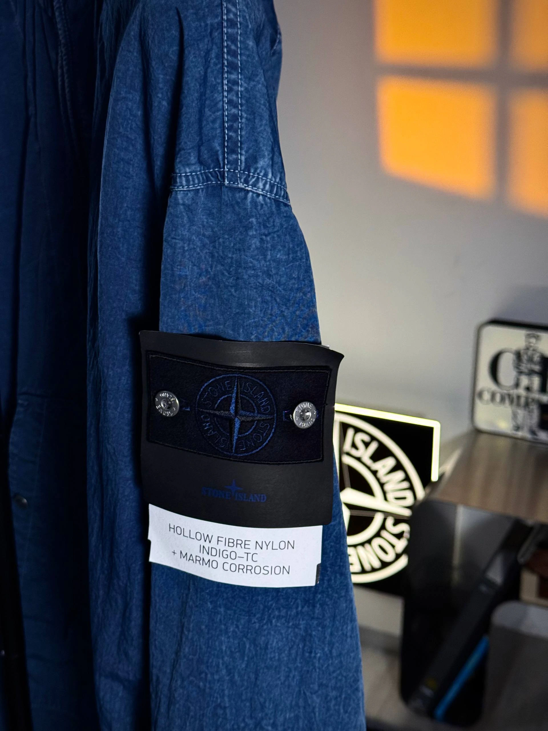 Stone Island Hollow Fibre Nylon Indigo-TC + Marmo Corrosion, фото 5