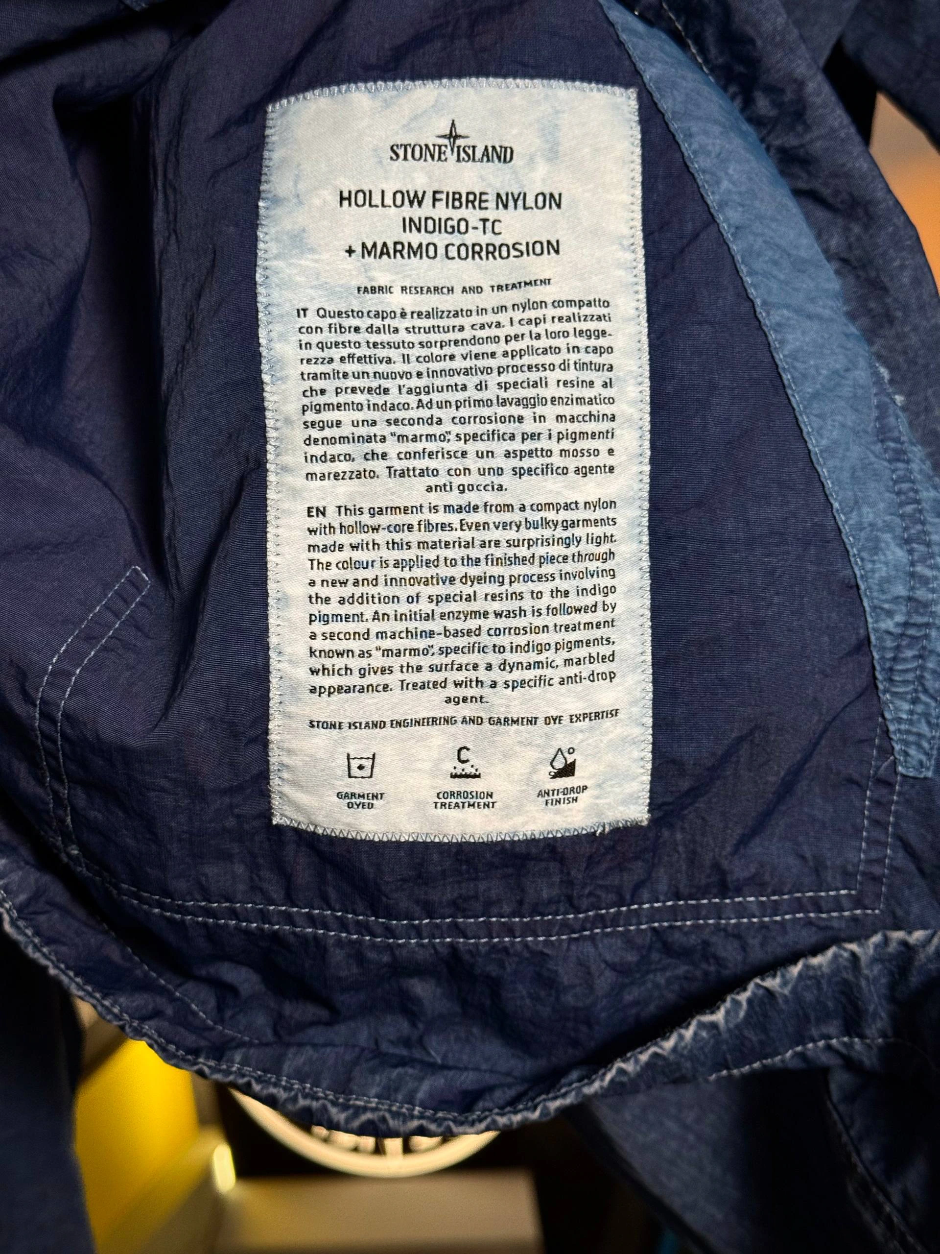 Stone Island Hollow Fibre Nylon Indigo-TC + Marmo Corrosion, фото 8