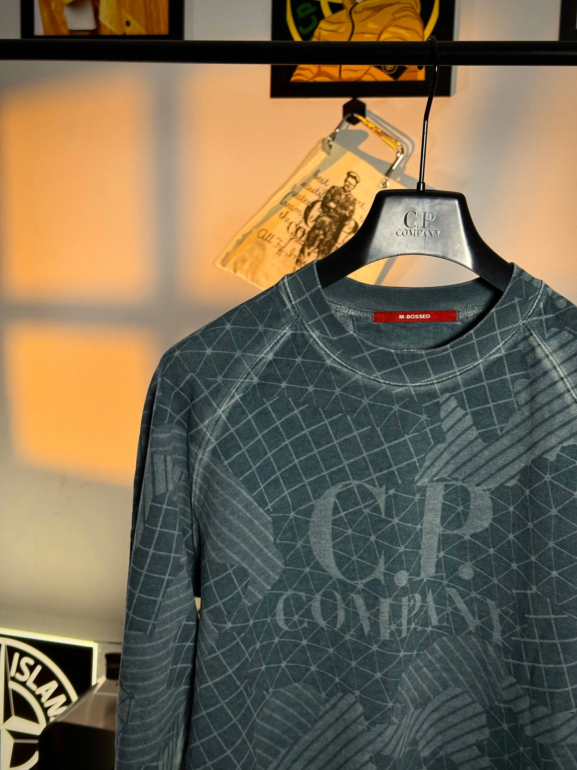 C.P. Company M-Bossed Lasered Fleece Woodland Camo Sweatshirt, фото 3