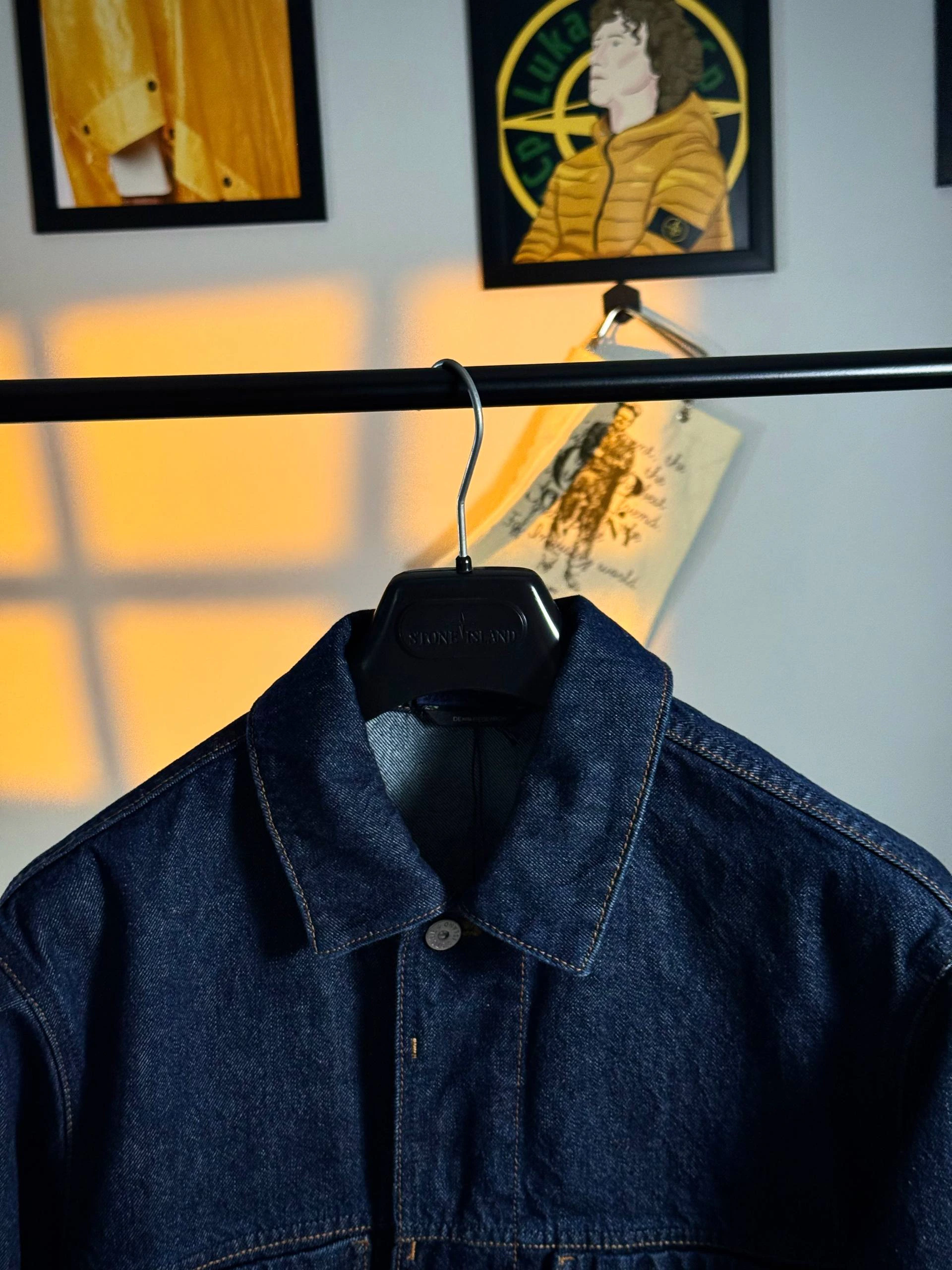 Stone Island Indigo Denim-Rinsed Jacket, фото 4