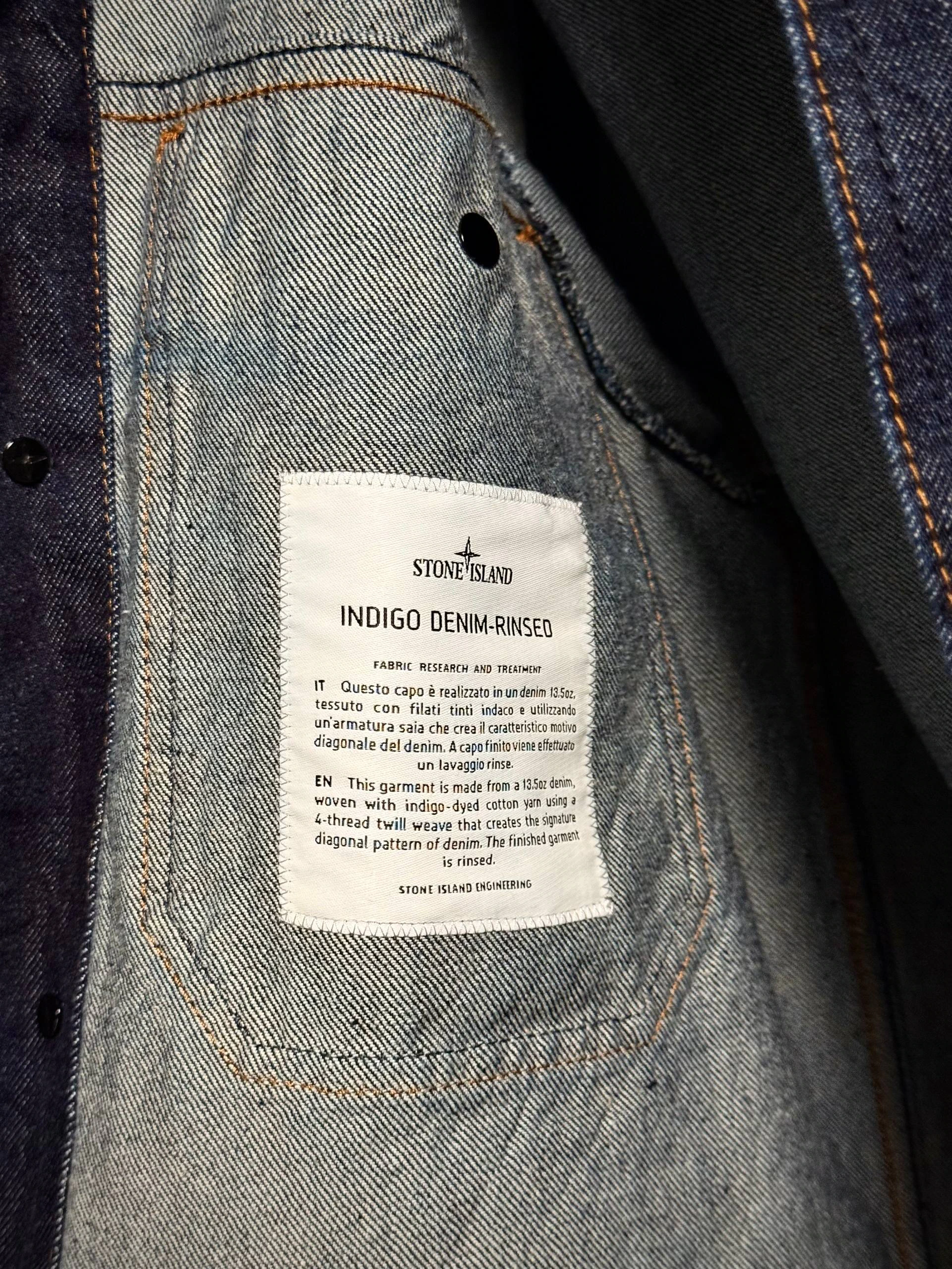 Stone Island Indigo Denim-Rinsed Jacket, фото 5