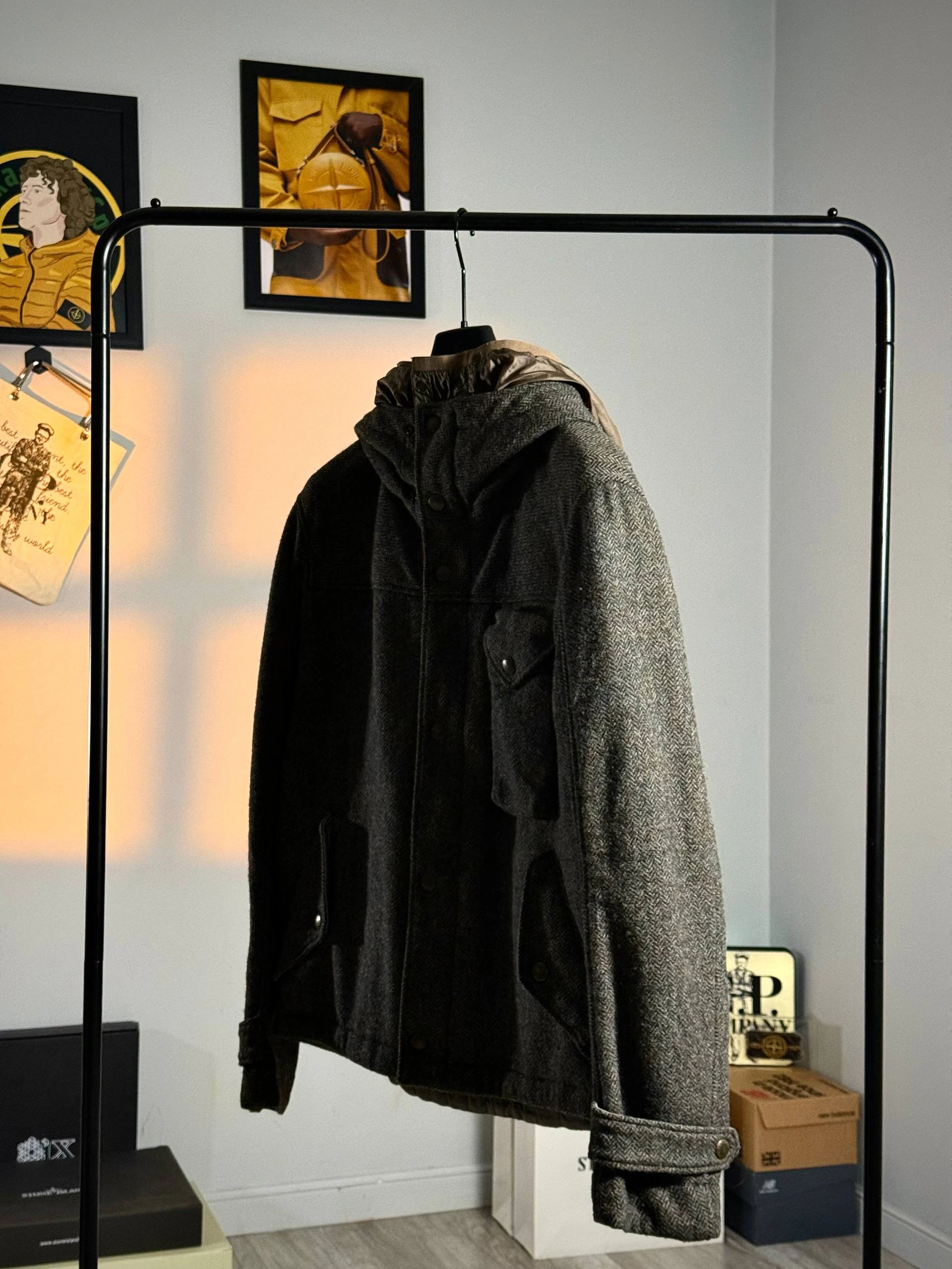 C.P. Company MTP Liner Tweed Field Jacket, фото 2