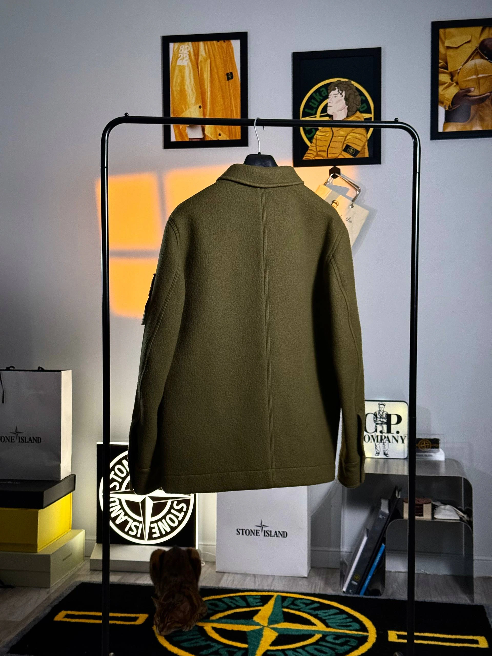Stone Island Ghost Piece Heavy Melton Wool Ghost Jacket, фото 2