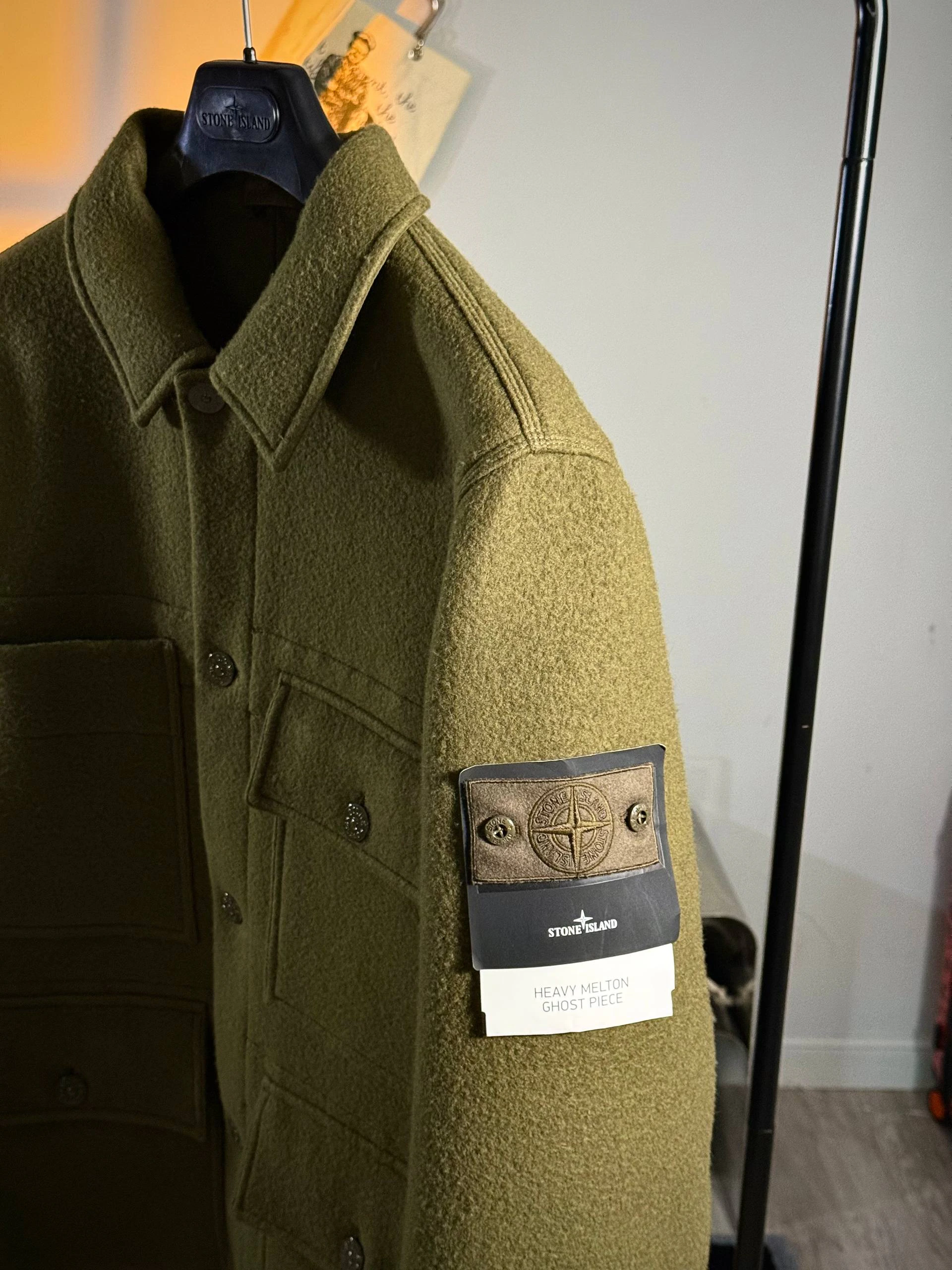 Stone Island Ghost Piece Heavy Melton Wool Ghost Jacket, фото 3