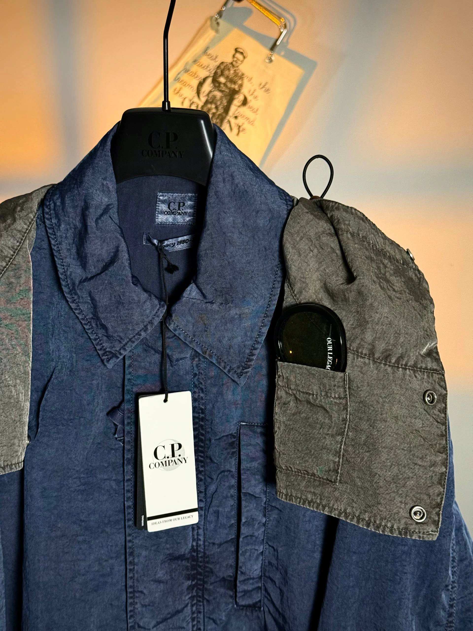 C.P. Company x Our Legacy OXFORD FIELD JACKET and DETACHABLE GOGGLE HOOD, фото 7