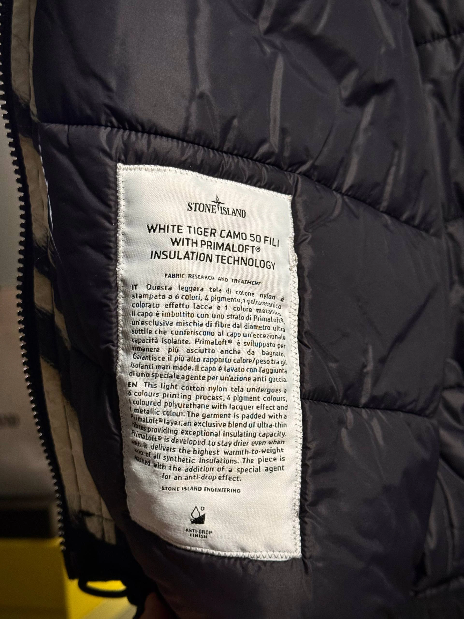 Stone Island White Tiger Camo 50 Fili Primaloft Jacket, фото 7