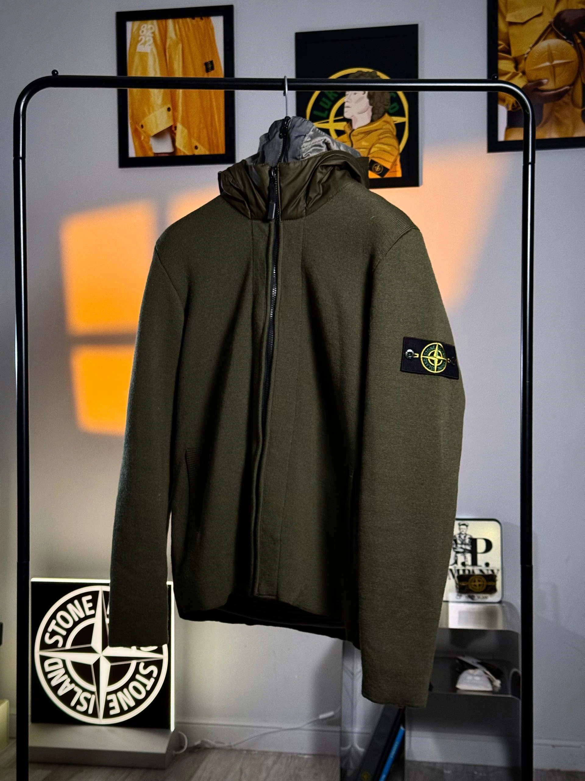 Stone Island President Zip Mussola Gommata Liner Knit, фото 3