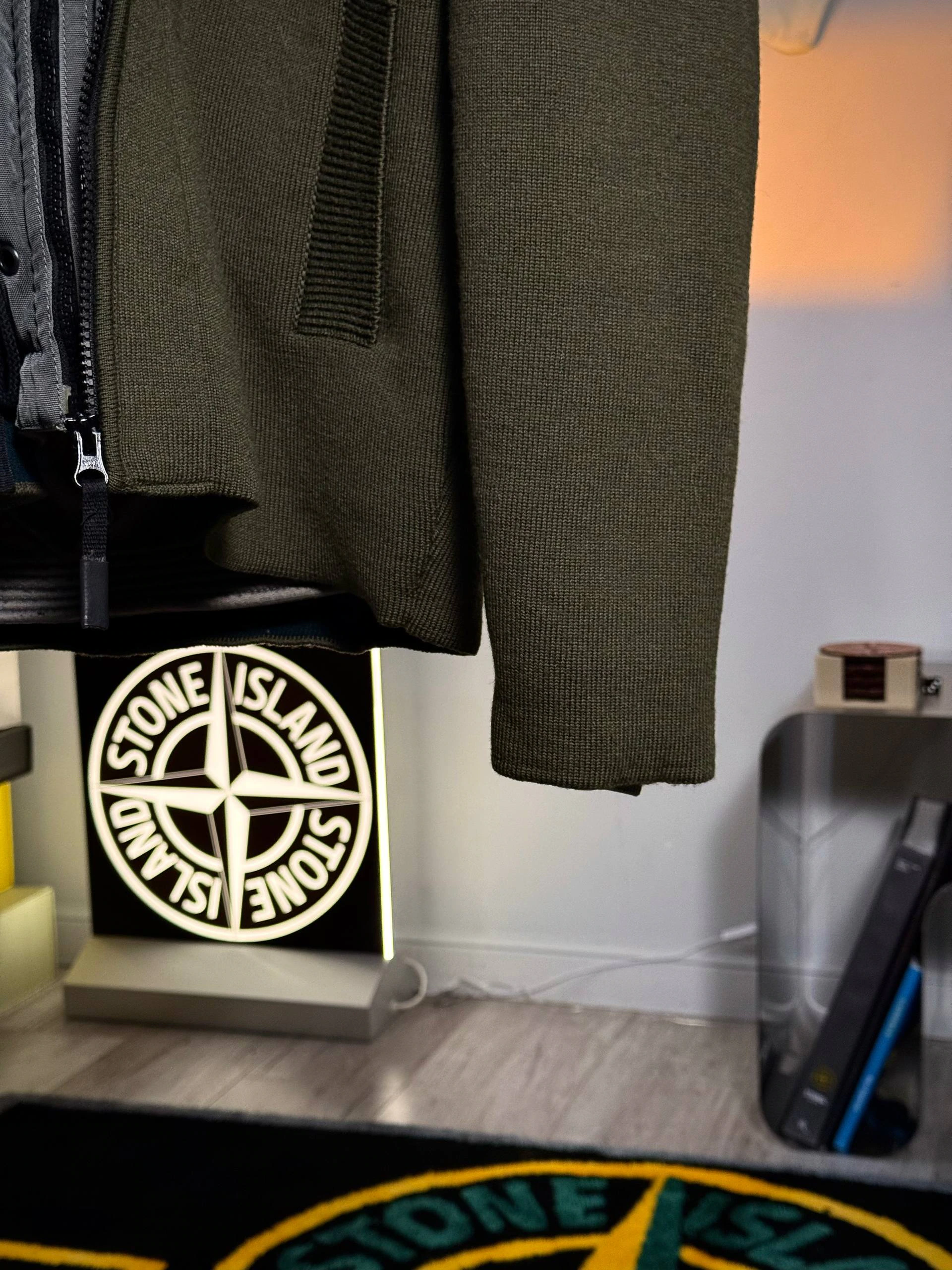 Stone Island President Zip Mussola Gommata Liner Knit, фото 5