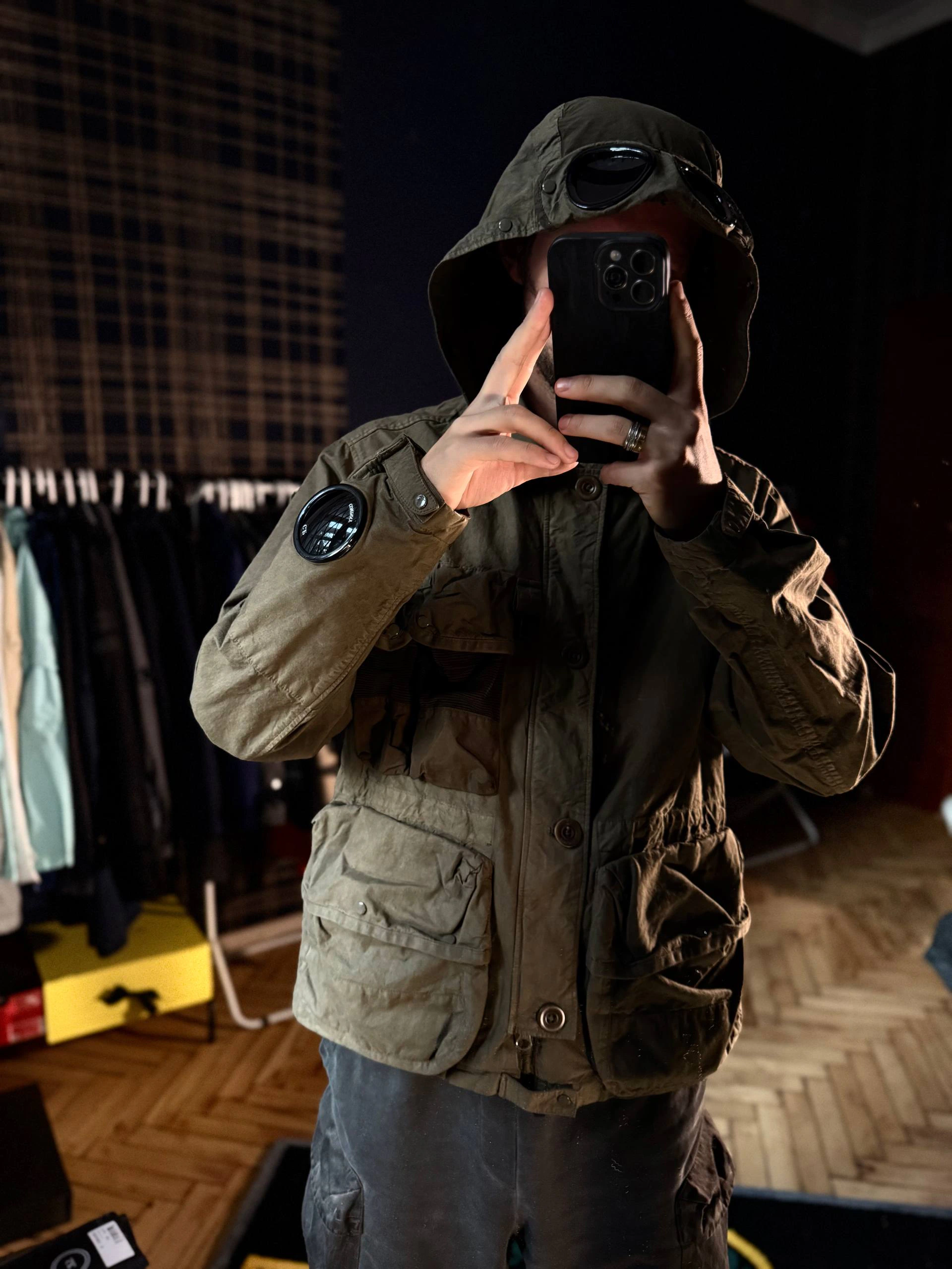 C.P. Company BA-Tic Wax Cotton 500 Miglia Goggle Jacket, фото 7