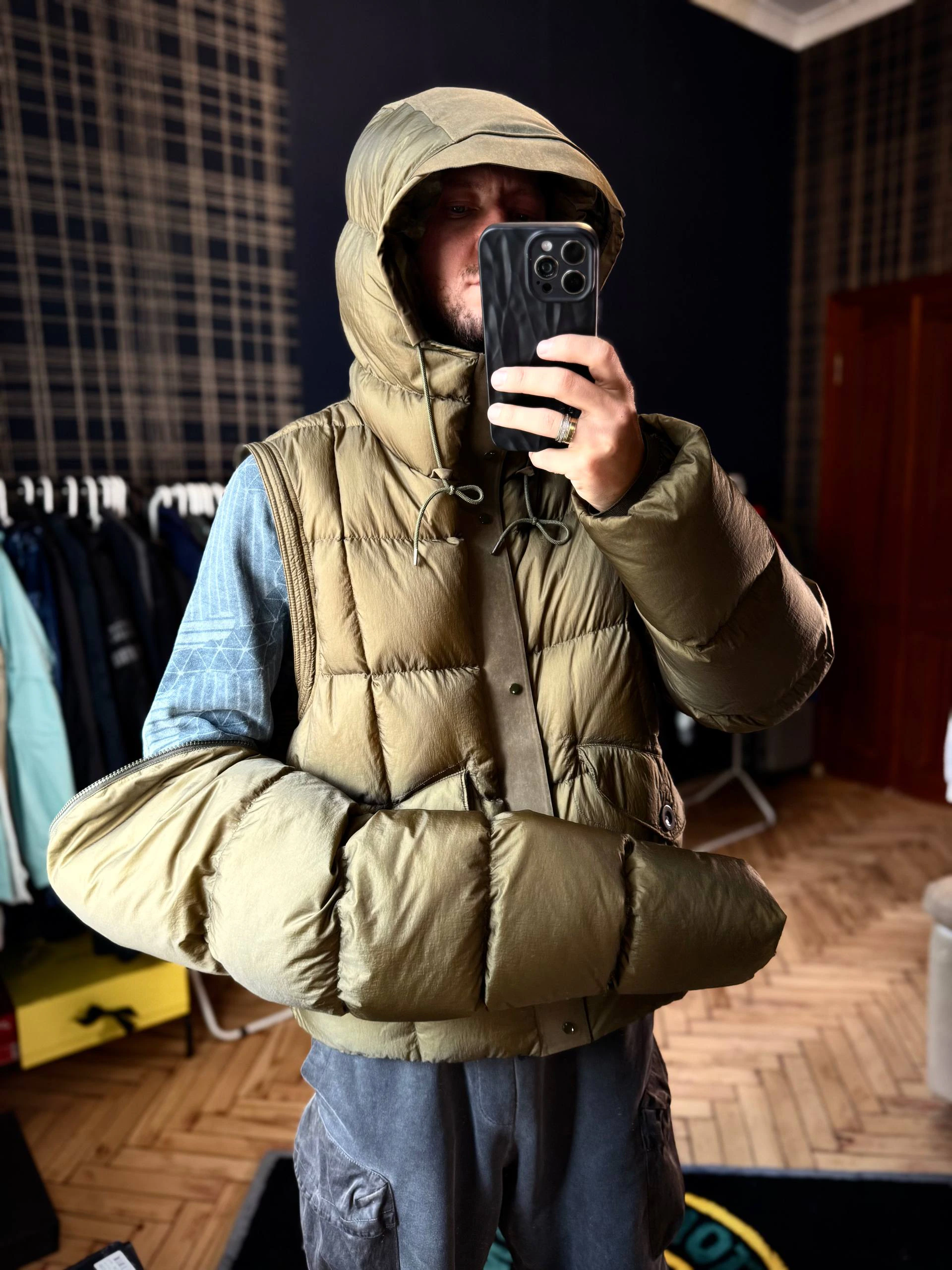 Ten C Hurricane Combo Down Anorak-Vest, фото 8