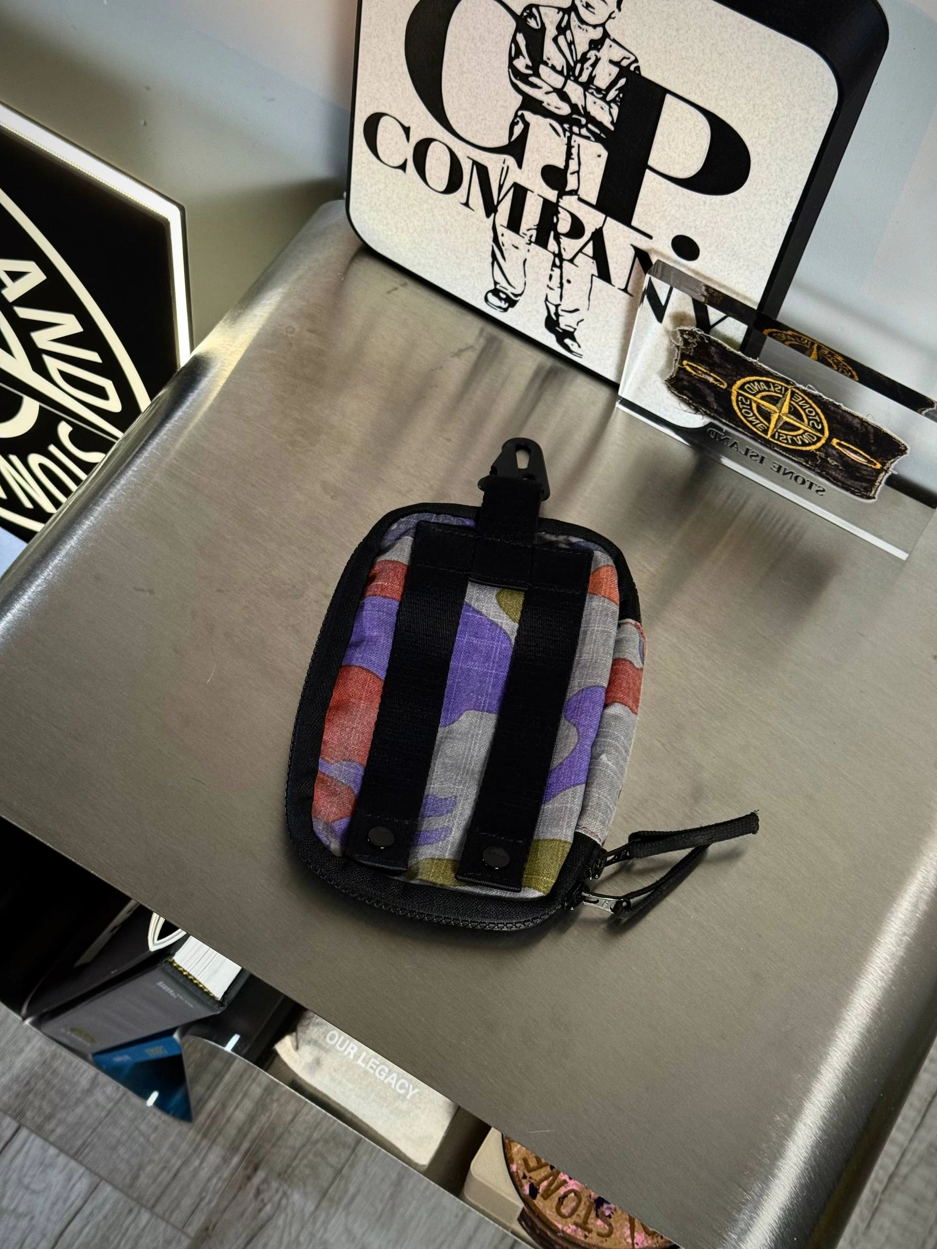 Stone Island Orange & Purple Camo Pouch, фото 2