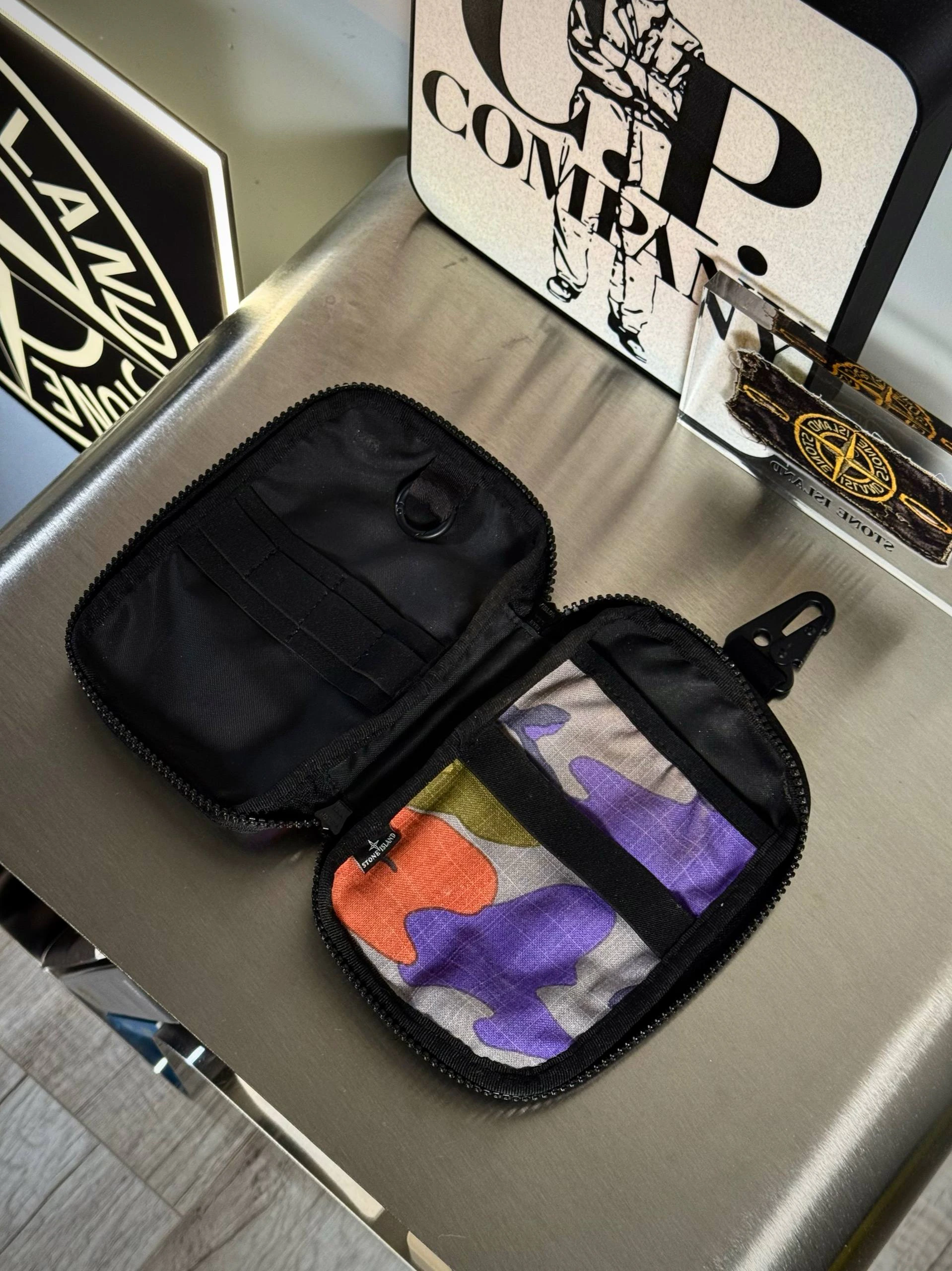 Stone Island Orange & Purple Camo Pouch, фото 3