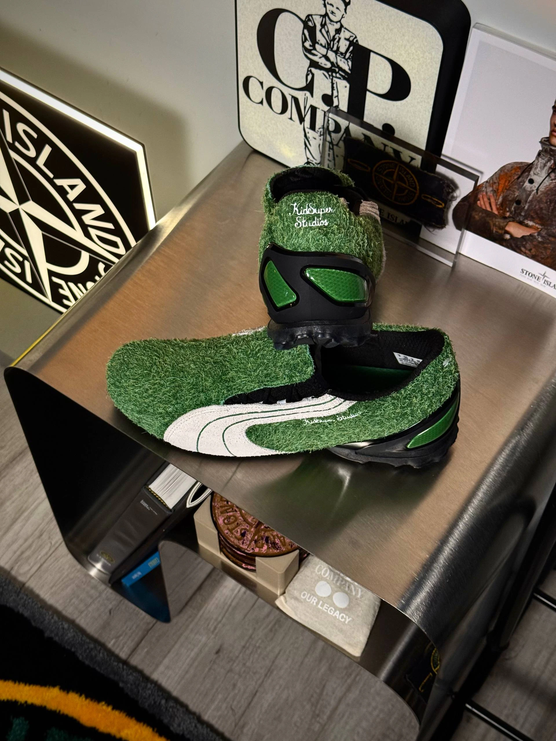 Puma x KidSuper V-S1 Archive Green White, фото 2