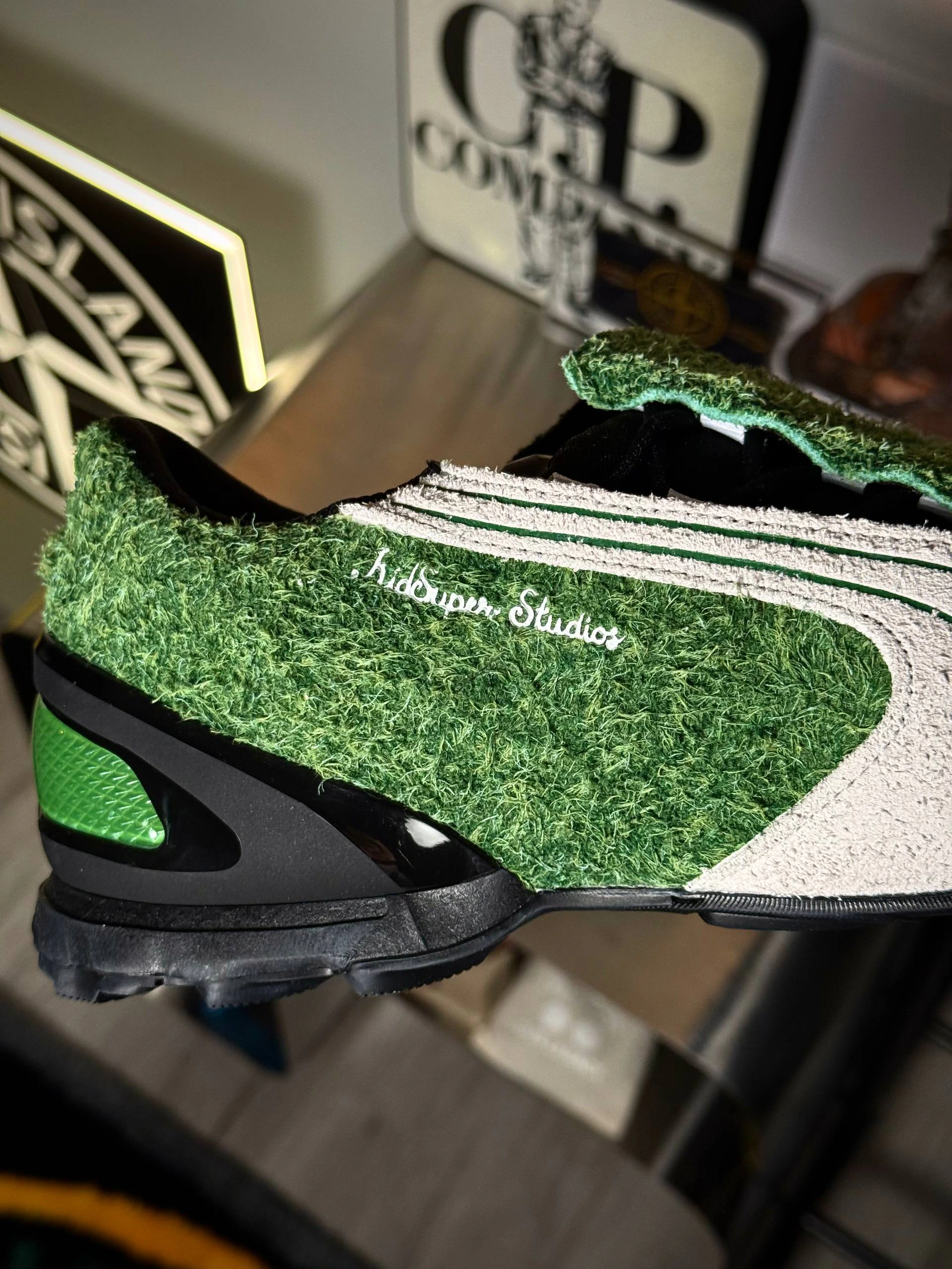 Puma x KidSuper V-S1 Archive Green White, фото 3